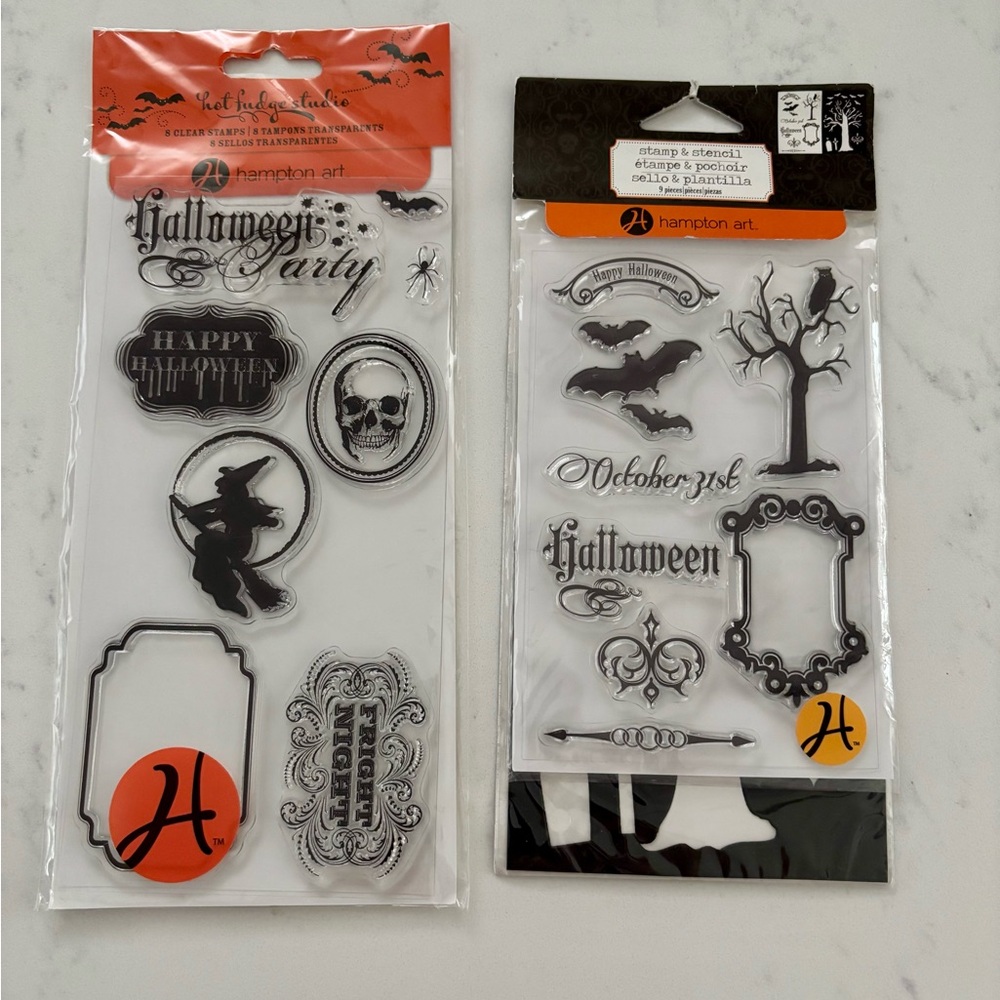 Hampton Art Halloween Clear Stamp Sets